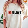 Rost Videospiel T-Shirt Unisex Abgenutztes Logo Survival Kleidung T-Shirt Kleidung Grafik Kurzarmshirt Unisex Damen Ganzjahres