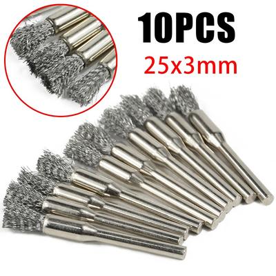 Stainless Steel Wire Brush Steel Wheel 10PCS Brush
