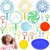 Bubble Ring Toy Set Big Bubble Stick Children'S Outdoor Fun Blowing Bubble Pole Bubble Toy Multi Shaped Bubble Ring Bubble Stick