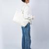 PUMA Polyurethane Tote Bag, Shopping Bag, Handbag, Shoulder Bag Regular Women's Ivory White 076116-07