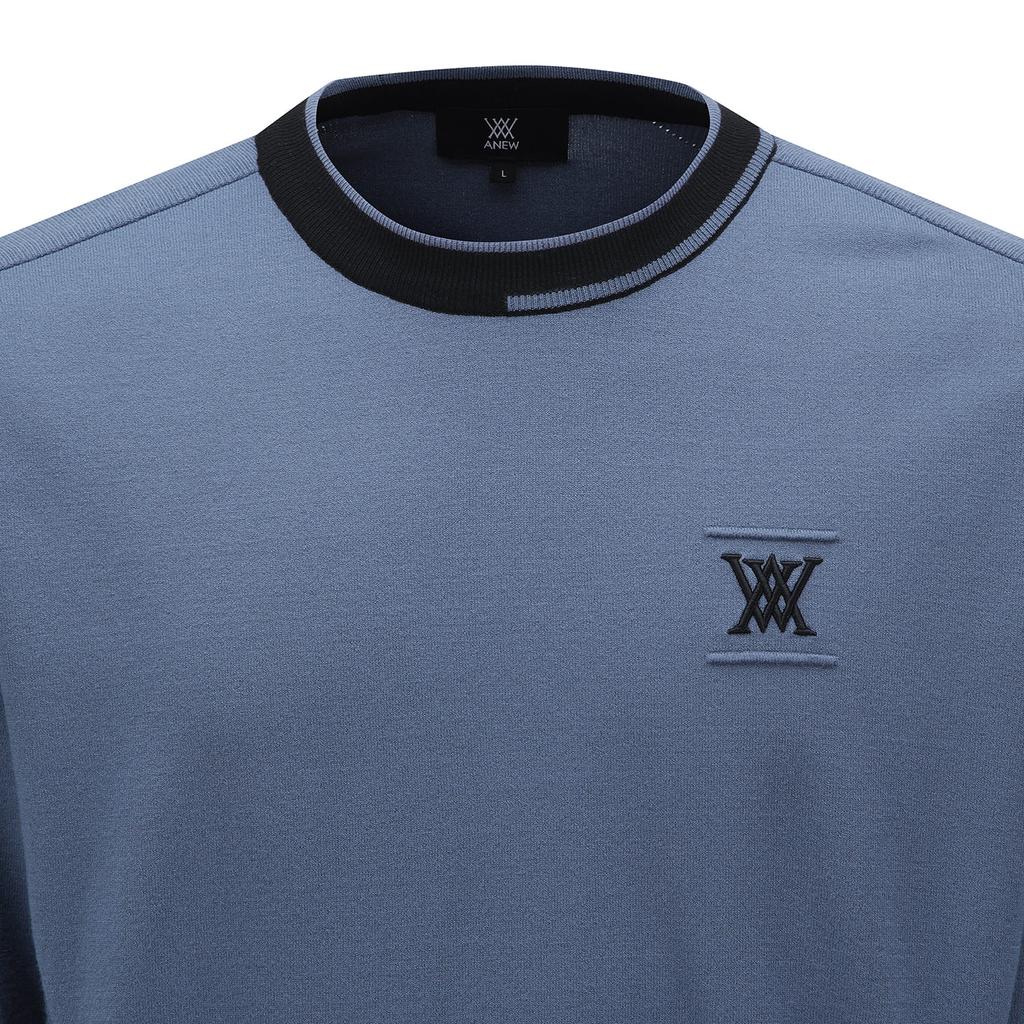 ANEW GOLF M Textured Mix Pullover_Bl