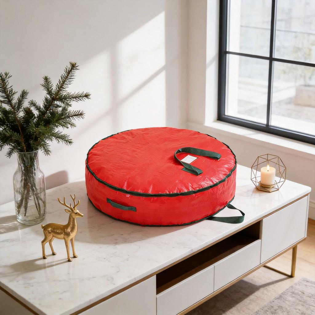Christmas Storage Bag With Drawstring For Living Room Decor And Holiday Organizer