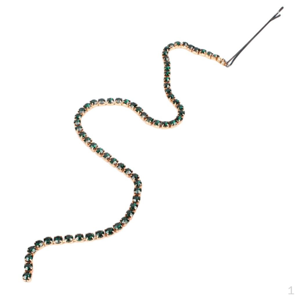 Hair Chain Clip Decoration Bar Party Accessories Green