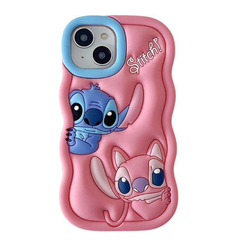 3D Cartoon Wave Pattern Silicone Shockproof Phone Case for IPhones 15 Pro Max 16 Phone Accessories for iphone 17 Pro Max case