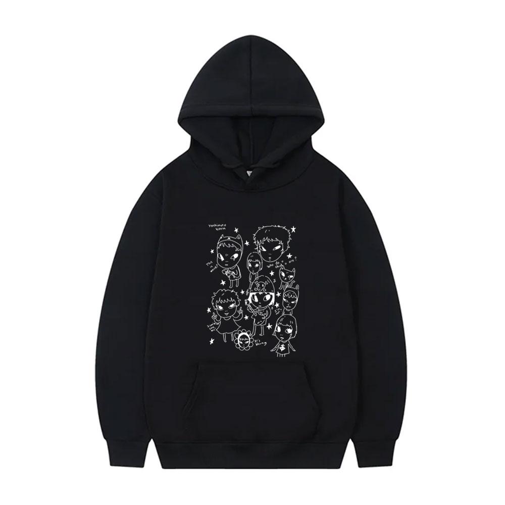 Yoshitomo Nara Graphic Hoodie Men Women Casual Humor Funny Pullover Hoodies Male Oversized Sweatshirt
