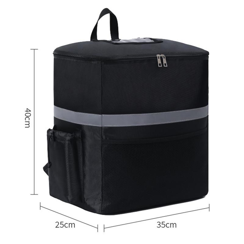 Geïsoleerde Draagtas voor Bezorging - 35L Grote Capaciteit Voor Rijdersvriendelijke Thermische Opslag van Eten & Drinken Rugzak Voor Buitenactiviteiten