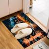 1PC Custom Name Basketball Dreams In Flames Theme Floor Mat Ideal for Living Room, Game Rooms, Office, Bedroom,Floor Mat Playful Design157