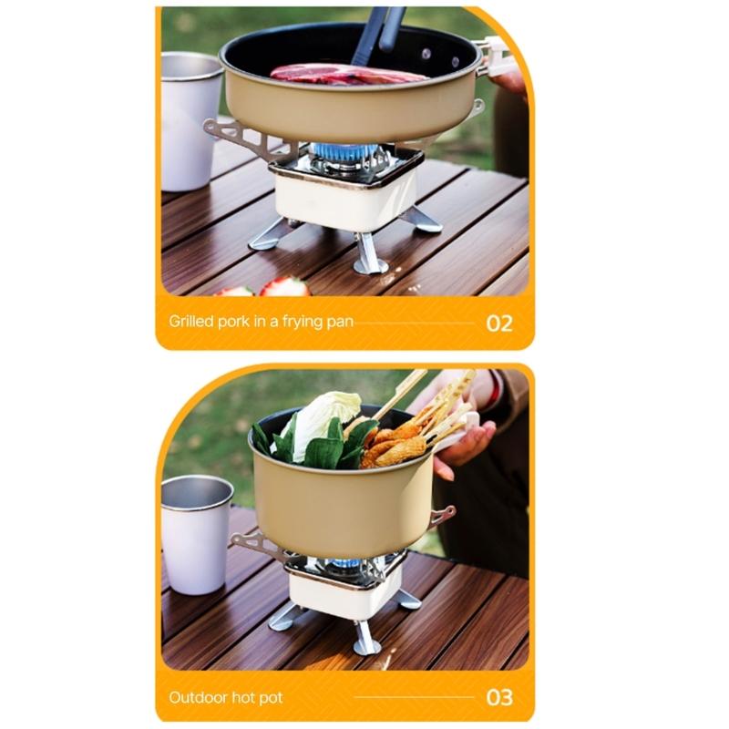 Outgoor Wind Proof Gas Stove Foldable Burners for Outdoor Camping Hiking Picnics