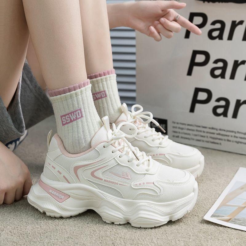 Fashion Dad Shoes Women's 2024 Summer New High Beauty Korean Edition Versatile Mint Manbo Thick Bottom Casual Sports Shoes