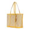 Tory Burch Perry Monogram Large Capacity Jacquard Leather Tote Shoulder Bag Women Tote Bags Yellow 83312-703