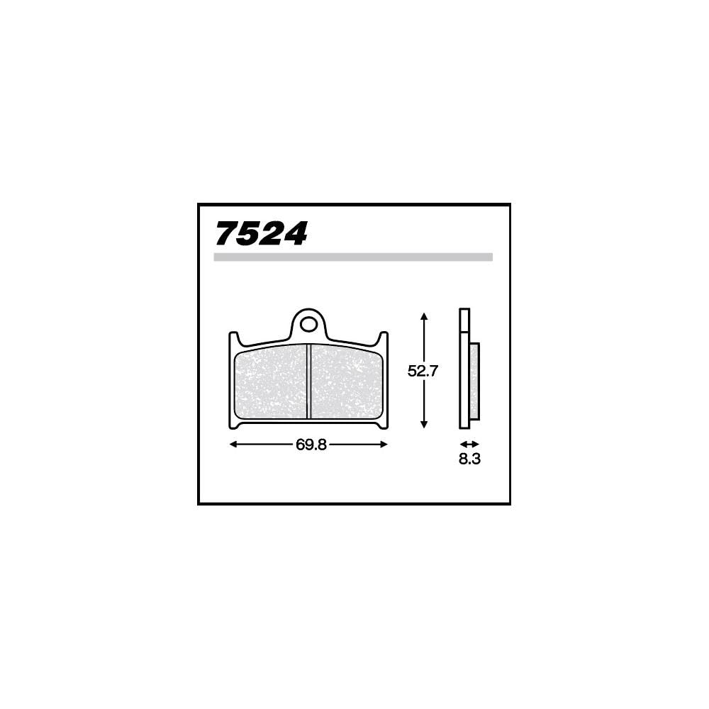 METALLICO brake pads 7524