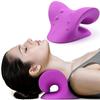 Hot Cervical Traction Device Neck Shoulder Stretcher Pillow Chiropractic Traction Head Back Relax for Pain Relief Body Massager