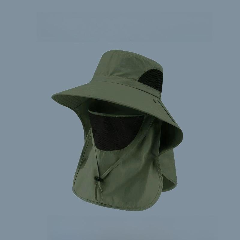Outdoor UV Protection Bucket Hat Lightweight Sun Hat with Neck Flap | UPF 50+ Coverage for Hiking Fishing