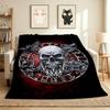 Skull Art Flannel Blanket Throw Blanket Soft Warm Sofa Bed Camping Car home Decor Unique Christmas Gift C9301686