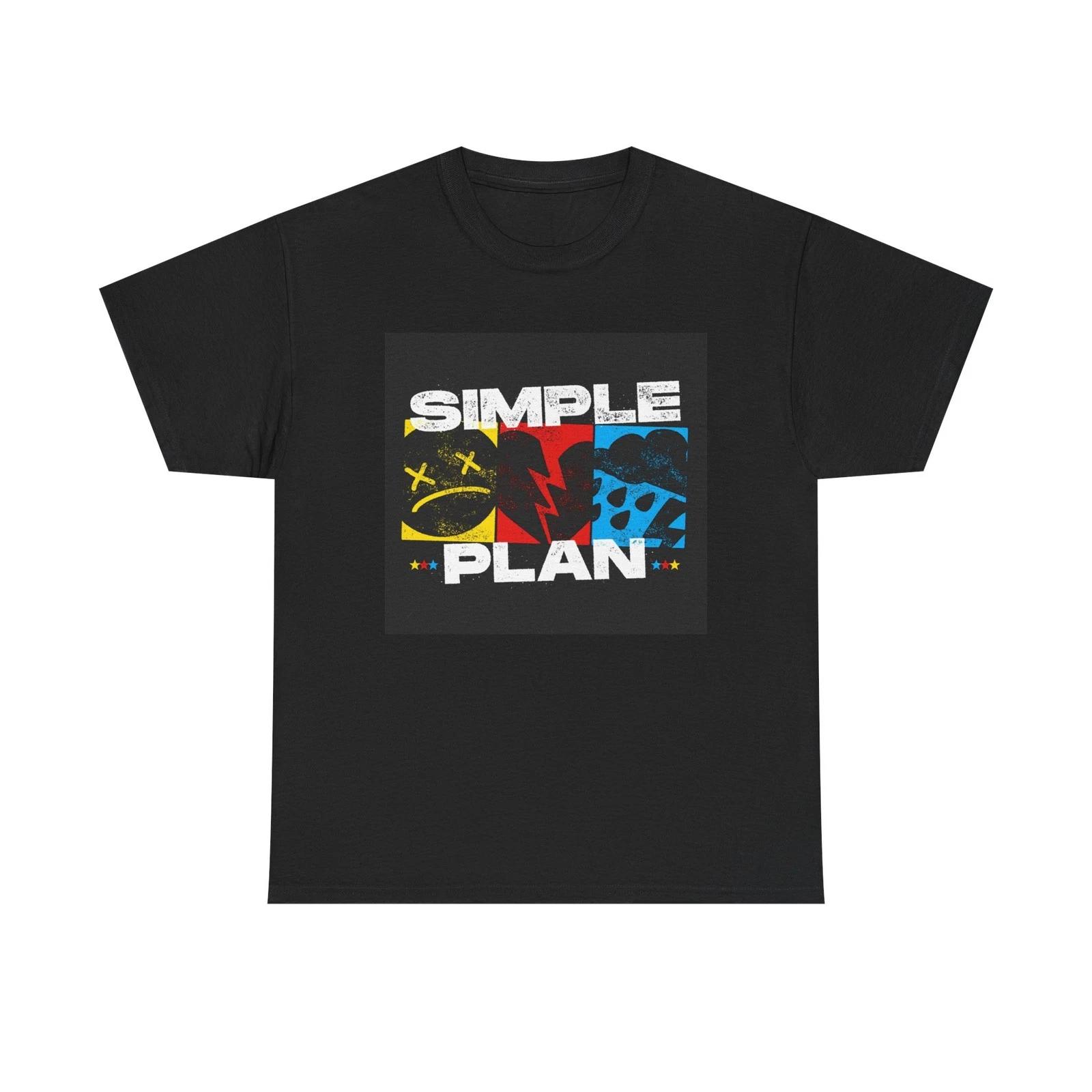 

Simple Plan Tshirt Vintage Punk Rock Merch Retro Unisex Heavy Cotton Tee S