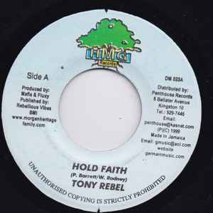 

7inch Record TONY REBEL - Hold Faith DM023 Hmg Records 1999 Jamaica Reggae, Ska & Dub Used