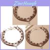 Punk Style Geometric Necklace With Heart Pendant And Pearl Layering For Womens Daily Wear