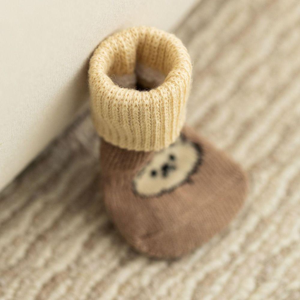 4Pcs Anti-Slip Knitted Socks Strong Grip Pet Paw Protector Premium Cozy Dog Socks  Indoor