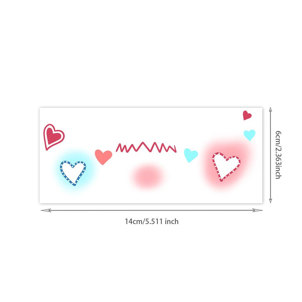 Girls And Children Cute Face Makeup Creative Face Sticker Rich Fireworks Makeup Sticker Tattoo Sticker