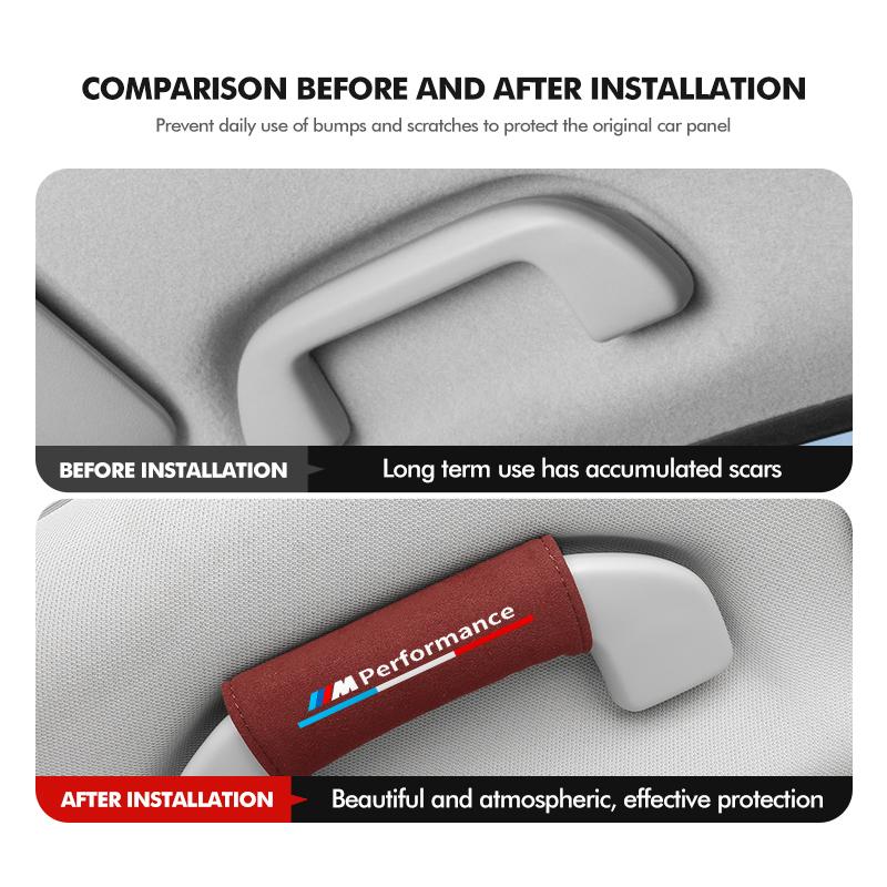 For BMW Universal Car Door Pull Handle Anti-Wear Protection Cover 1 2 3 5 7 Series X1 X2 X3 X4 X5 X6 G20 G30 G11 G12