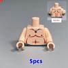 MOC Blocks Beach Ocean Palm Torso Pants Muscle Figure Ski Glasses Particles Assembled Construction Bricks Children's Playthings