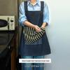 COFLYEE Denim Kitchen Apron with Detachable Towel