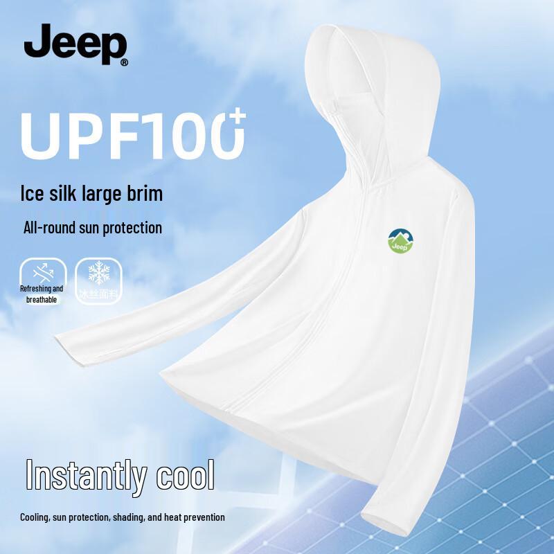 JEEP Men s Quick-Dry UV Protection Hooded Jacket 2XL