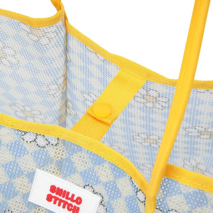 Mesh Beach Bag Daisy Blue