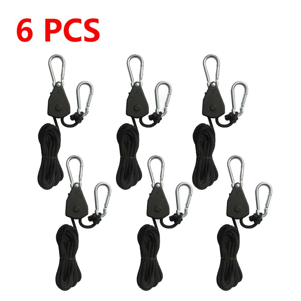 20-2PCS Hanger Pulley Ratchets Kayak Rope Rope Pulley 1/8 Lift Pulley Lock Tie Down Strap 1.6M Sky Curtain Tent for Camping