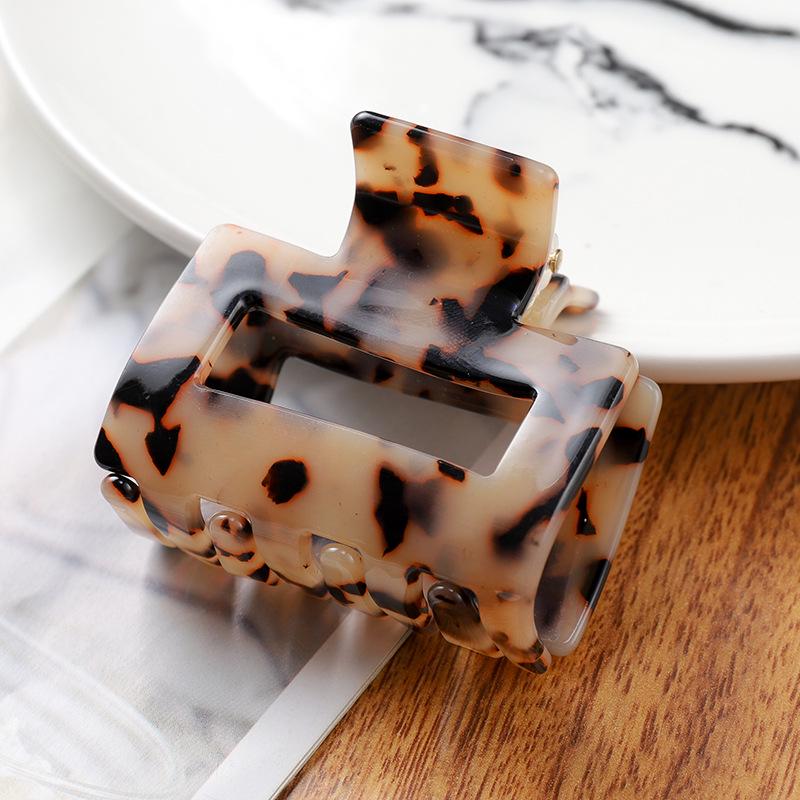 Korean-Style Temperament Square Acetate Hair Clip for Women - Large Ponytail Accessory