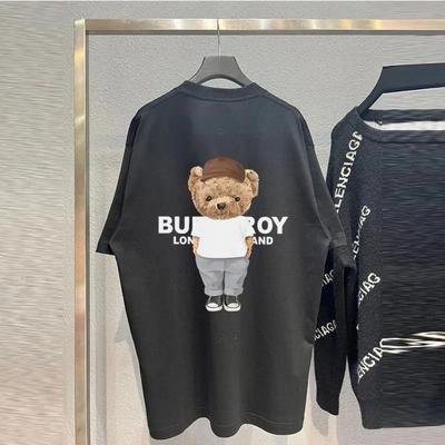Brand Men's T-Shirt Cute Bear Printing Short Sleeves T-Shirt Summer Fashion Casual Tee Streetwear Men's O-neck Women's Clothing