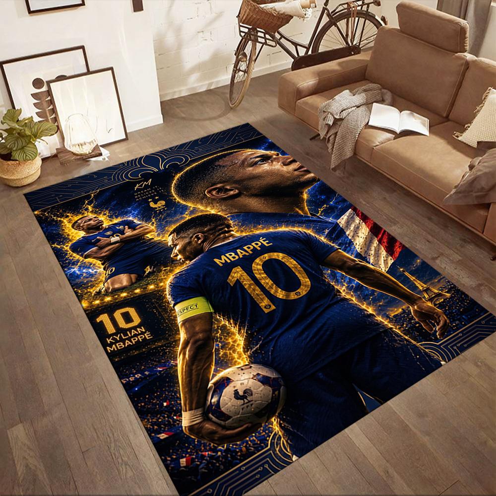 Mbappe 103 Area Rug Perfect for Living Rooms Game Room Entryway Study room Antislip Carpet Decorate Offices