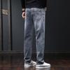Light luxury jeans men's spring and autumn new trousers elastic loose versatile straight pants business casual pants men