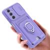 Push Window Card Slot Case For Samsung A56 A55 A54 A35 A15 A25 A34 A14 A24 A53 A33 A13 A73 A52S Ring Holder Magnetic Phone Cover