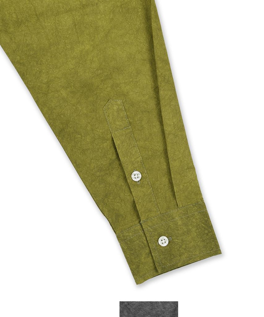 Ialeseuko Washed Cotton Shirt_Olive