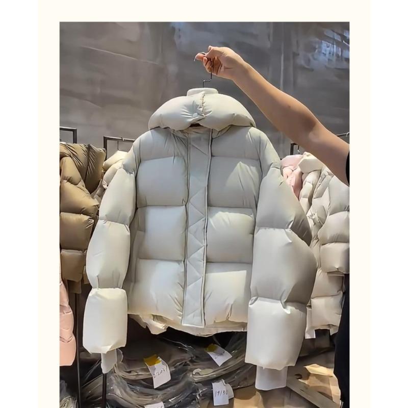 High-quality Down Cotton Clothes, Super Thick and Loose, Small Hooded Bread Clothes, Short Cloud Puff Cotton-padded Clothes for Women