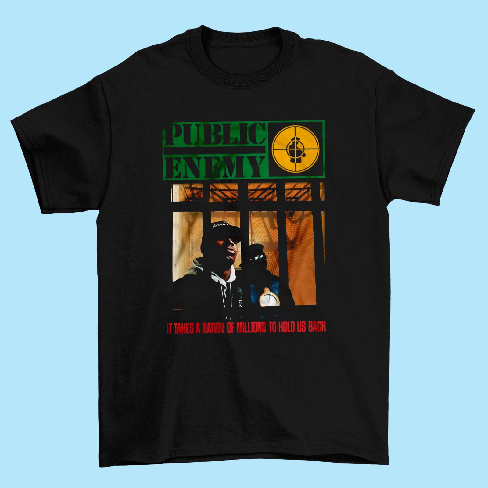 It Takes a Nation of Millions to Hold Us Back Public Enemy T Shirt S-5XL UR864 XL