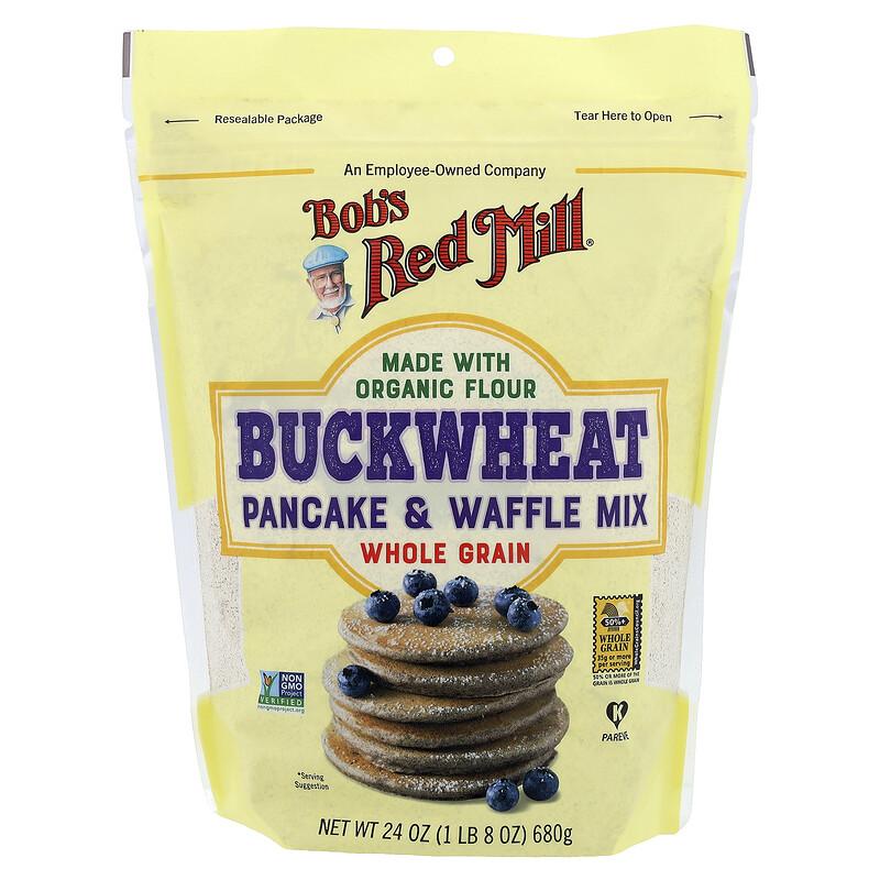 Buckwheat Pancake & Waffle Mix, Whole Grain, 24 Oz (680 G)