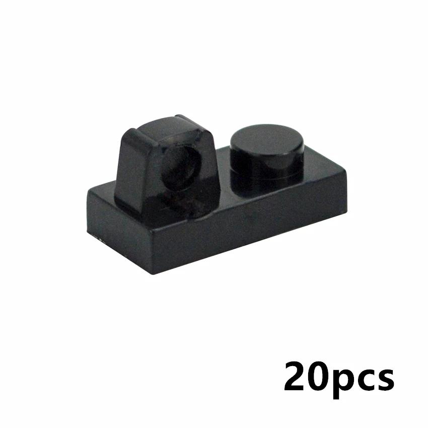 MOC Technical Building Block Parts Teeth Hinge Cylinder 1x2 Axle Hole Particle DIY Toy Brick Compatible With 30553 30552 52731
