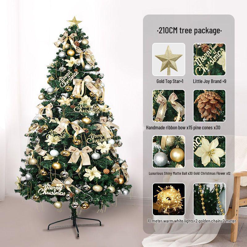 2025 Luminous Christmas Tree Set: 1.5m Tree with 1.2m Ornament Set