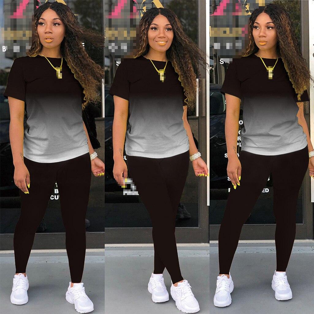 2-teiliges Set für Damen, zweiteiliges Set, Trainingsanzug für Damen, Sommerkleidung, Outfits