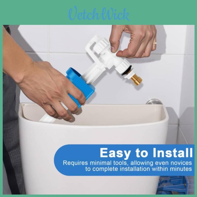 1/2 Brass Thread Side Entry Toilet Fill Valve Air Gap Anti-backflow Toilet Flush System Spare Part