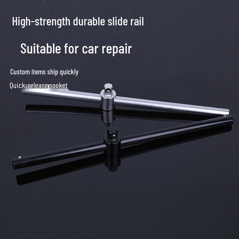 Heavy-Duty 45# Steel Sliding Socket Wrench for Automotive Repair with Quick Release Function