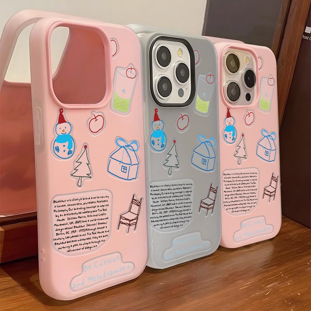 Malovaný kryt na telefon pro iPhone 15 11 13 14 pro 15 16 Pro Max 12 13 16 Pro Roztomilý Módní Vtipný Kryt na telefon se šňůrkou Nejnovější Doporučení Top prodeje