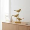 Compact Decorative Bird Figurines Elegant Modern Tabletop