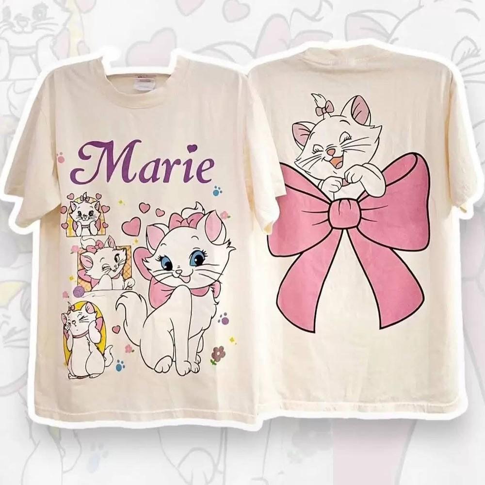 Ретро Футболка унисекс «Коты-аристократы» Мари (ДВУСТОРОННИЙ) Унисекс Футболка S-5XL L