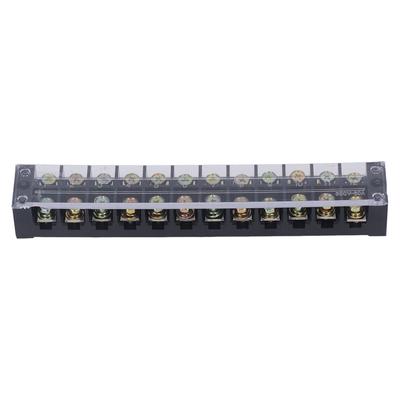 Terminal Strip Dual Rows High Current Screw Terminal Block with Cover for Power Distribution System