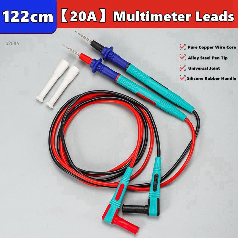 

1000V 10/20A Digital Multimeter Probe Universal Test Lead Needle Pin Wire Pen Cable Kit Current Voltmeter Tester Wire