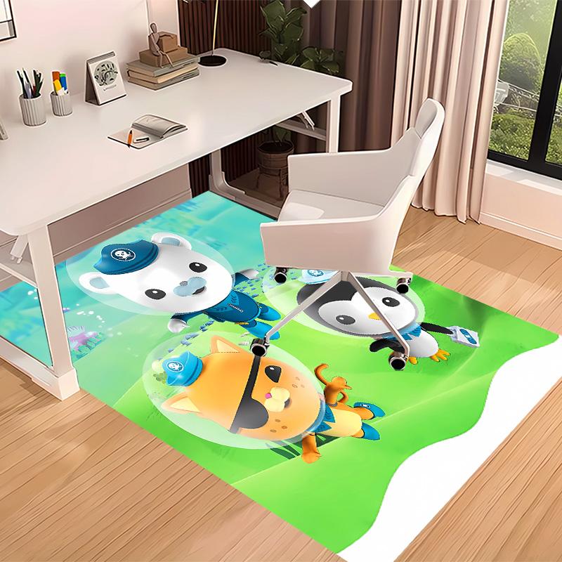 The Octonauts6 Printed Absorbent Washable Carpet, Non-Slip Bathroom Mats, Kitchen Rugs, Yoga Mat,Living Room Entrance, Camping Picnic Rugs