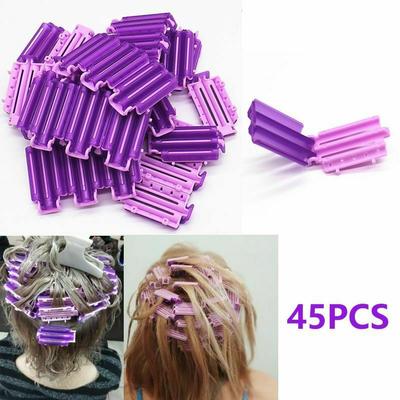 45 ks natáčky na vlasy Koreňové nadýchané svorky Wave Perm Diy Kukuričné ​​svorky Zvlnenie